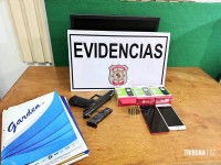 Policia Nacional do Paraguai prende duas pessoas com dois veículos roubados na barranca do Rio Paraná