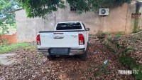 Policia Nacional do Paraguai prende duas pessoas com dois veículos roubados na barranca do Rio Paraná