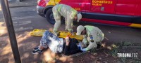 Siate socorre motociclista após colisão no Bairro Porto Meira