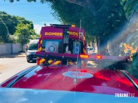 Homem é esfaqueado no peito e socorrido pelo Siate em estado grave no Conjunto Sol de Maio, em Foz do Iguaçu