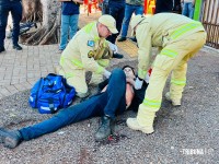 Homem é esfaqueado no peito e socorrido pelo Siate em estado grave no Conjunto Sol de Maio, em Foz do Iguaçu