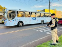 Denúncia de homens armados em ônibus de transporte coletivo mobiliza GM e PM na marginal da  BR-277 em Foz do Iguaçu