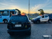 Denúncia de homens armados em ônibus de transporte coletivo mobiliza GM e PM na marginal da  BR-277 em Foz do Iguaçu
