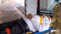 Engavetamento envolvendo cinco veículos deixou duas pessoas feridas na BR-277 em Foz do Iguaçu