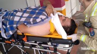 Engavetamento envolvendo cinco veículos deixou duas pessoas feridas na BR-277 em Foz do Iguaçu