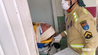Engavetamento envolvendo cinco veículos deixou duas pessoas feridas na BR-277 em Foz do Iguaçu