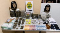 PM apreende diversos entorpecentes e prende homem por tráfico em Medianeira