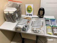 PM apreende diversos entorpecentes e prende homem por tráfico em Medianeira