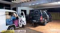 BPFron e Polícia Federal realizam grande apreensão de cigarros em Santa Helena