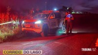 Perícia é realizada em local onde empresário foi encontrado gravemente ferido em Santa Helena