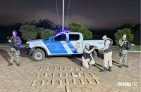 Guarda costeira da Marinha Argentina apreende 28 tabletes de maconha na região do Marcos das Três Fronteira