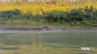 PF e PM apreendem 1161 Kg de maconha após fuga fluvial no Rio Paraná