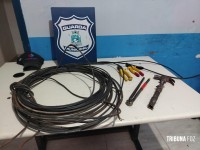 Guarda Municipal prende ladrão de fio no centro de Foz do Iguaçu