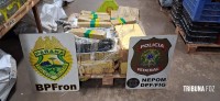 BPFRON e Polícia Federal apreendem 141,5 Kg de maconha em Foz do Iguaçu
