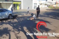 Motociclista fica ferido após atropelar cachorro e colidir contra carro na região da Vila A