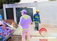Curto-circuito provoca incêndio a residência no bairro Cidade Nova