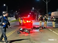 Motociclista morre após grave acidente na marginal da BR-277 em Santa Terezinha de Itaipu