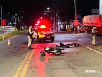 Motociclista morre após grave acidente na marginal da BR-277 em Santa Terezinha de Itaipu