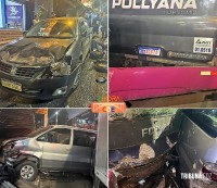Caminhão desgovernado causa colisão com vários veículos e deixa dois feridos no centro de Ciudad del Este
