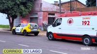 PM e SAMU atendem mulher em surto que invadiu empresa e gritou com funcionários em Santa Helena