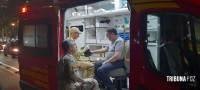 Condutor passa mal e provoca acidente no centro de Foz do Iguaçu