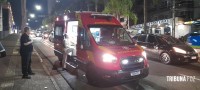 Condutor passa mal e provoca acidente no centro de Foz do Iguaçu