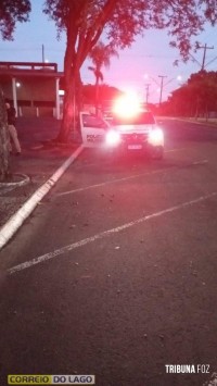 Bombeiros controlam princípio de incêndio em banheiros químicos na cidade de Santa Helena