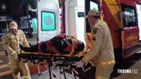 Motociclista é socorrido pelo Siate após colisão na Av. Morenitas 