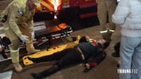 Motociclista é socorrido pelo Siate após colisão na Av. Morenitas 