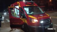 Motociclista é socorrido pelo Siate após colisão na Av. Morenitas 
