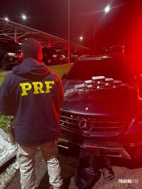 PRF apreende 16 Kg de crack em compartimento oculto de veículo paraguaio na BR-277 em Santa Terezinha de Itaipu