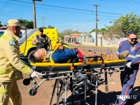Colisão entre duas motocicletas deixa duas pessoas feridas no bairro Cidade Nova