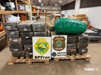 PF e PM apreendem mais de uma tonelada de maconha em Santa Helena