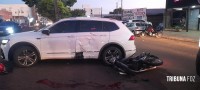 SAMU socorre motociclista gravemente ferido após colisão na Av. Javier Koelbel 