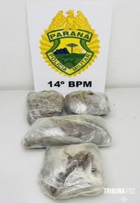 PM apreende adolescente com um quilo de maconha tipo capulho em ônibus intermunicipal em Foz do Iguaçu
