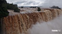 Vazão das Cataratas do Iguaçu chega a 6 milhões de litros d’água  por segundo 