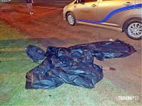 Dois motociclistas morrem e motorista da caminhonete foge pós grave acidente em Hernandárias