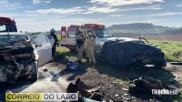 Colisão violenta deixa um morto e três feridos graves entre Sub-Sede e São Clemente, distritos de Santa Helena