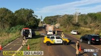 Colisão violenta deixa um morto e três feridos graves entre Sub-Sede e São Clemente, distritos de Santa Helena