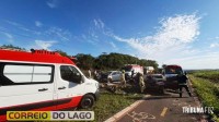 Colisão violenta deixa um morto e três feridos graves entre Sub-Sede e São Clemente, distritos de Santa Helena