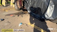 Colisão violenta deixa um morto e três feridos graves entre Sub-Sede e São Clemente, distritos de Santa Helena