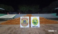 BPFRON e Polícia Federal apreendem 107,5 Kg de maconha durante patrulhamento fluvial em Pato Bragado