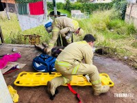 PM e Bombeiros atendem ocorrência de estupro e tentativa de homicídio em Foz do Iguaçu