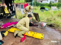 PM e Bombeiros atendem ocorrência de estupro e tentativa de homicídio em Foz do Iguaçu