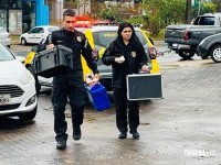 Policia Civil e Policia Cientifica fazem buscas e perícia no local onde moradora de rua foi estuprada e agredida