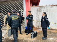 Policia Civil e Policia Cientifica fazem buscas e perícia no local onde moradora de rua foi estuprada e agredida