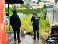 Policia Civil e Policia Cientifica fazem buscas e perícia no local onde moradora de rua foi estuprada e agredida