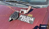 Policia Civil de Matelândia prende homem em flagrante por porte ilegal de arma de fogo