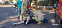 Siate socorre duas vítimas após colisão na Vila Portes