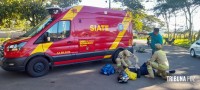 Siate socorre duas vítimas após colisão na Vila Portes